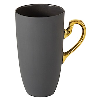 Kubek porcelanowy Nectar 450 ml czarno-złoty