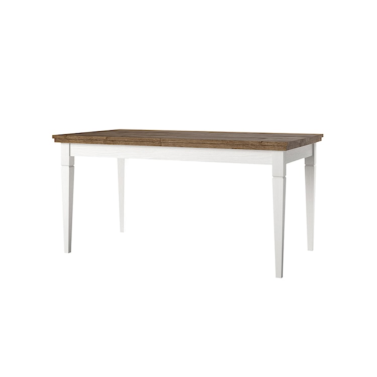 Stół rozkładany Euglia 160-240x90 cm jesion Abisko z blatem dąb Lefkas