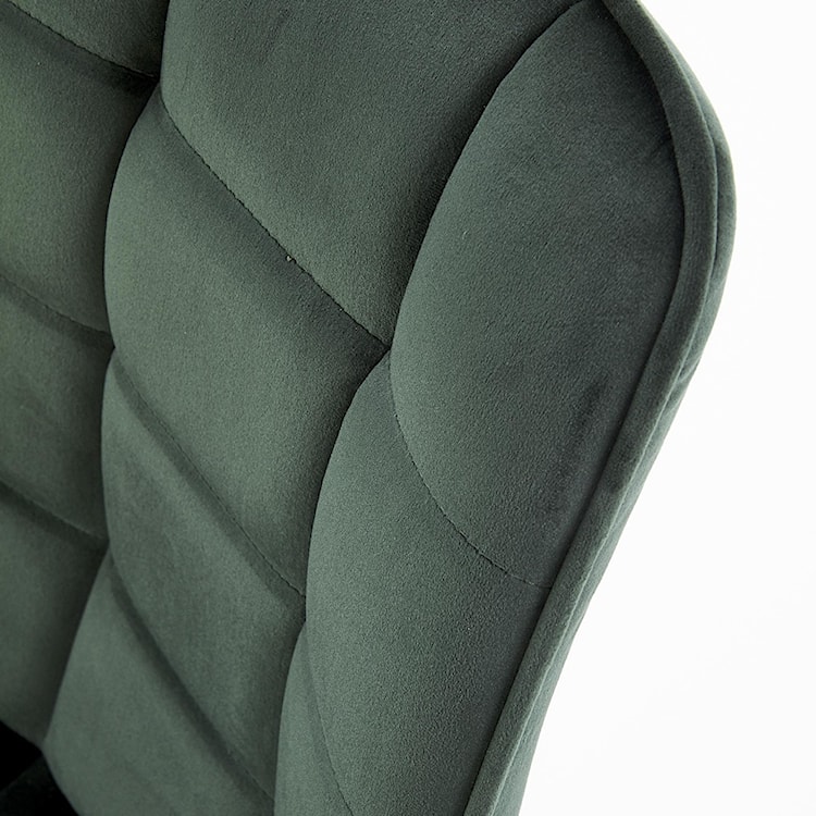 Krzesło tapicerowane Derisa ciemnozielone  - zdjęcie 7