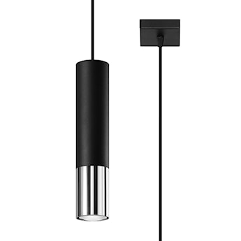 Lampa wisząca Loopez 1 czarny/chrom