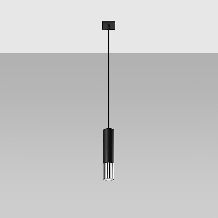 Lampa wisząca Loopez 1 czarny/chrom  - zdjęcie 2