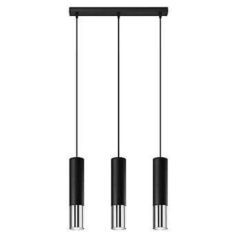 Lampa wisząca Loopez 3L czarny/chrom