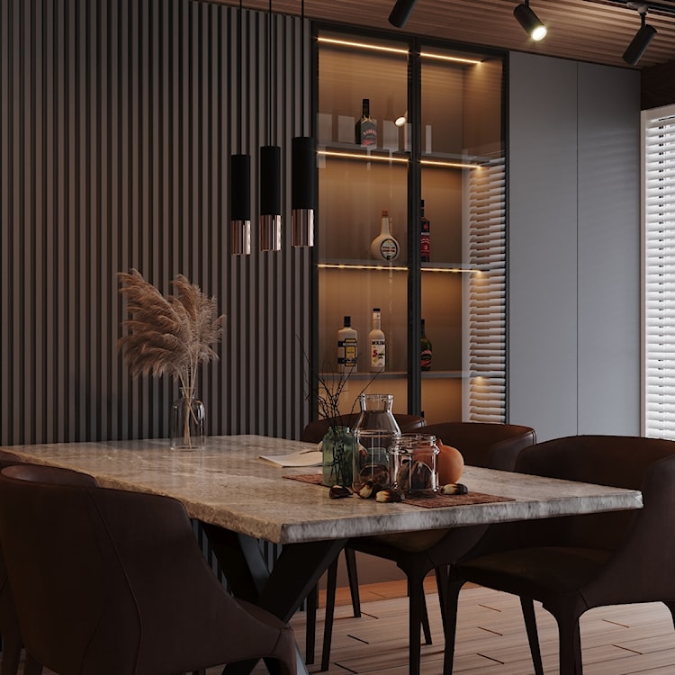 Lampa wisząca Loopez 3L czarny/miedź  - zdjęcie 2