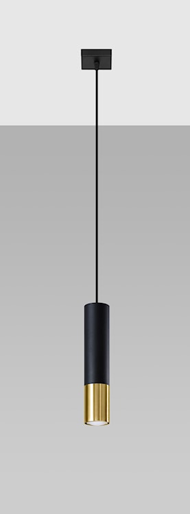 Lampa wisząca Obett średnica 6 cm x1 czarna/złota  - zdjęcie 6