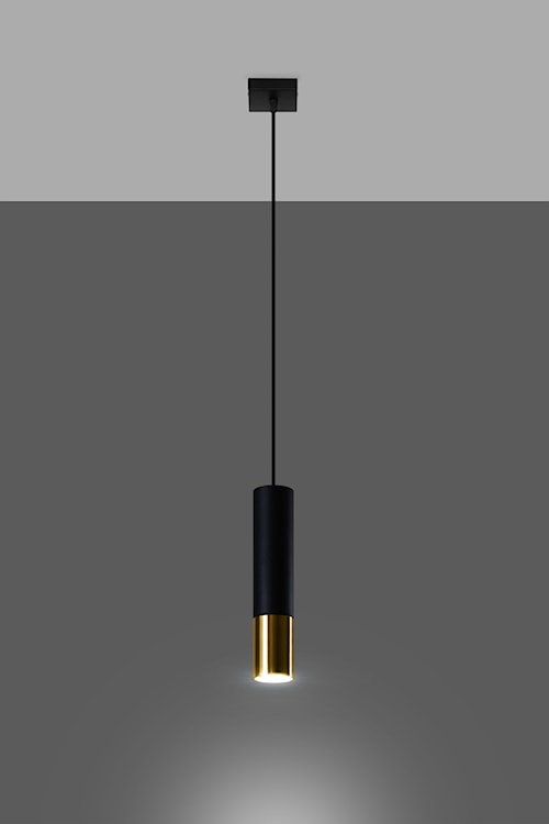 Lampa wisząca Obett średnica 6 cm x1 czarna/złota  - zdjęcie 5