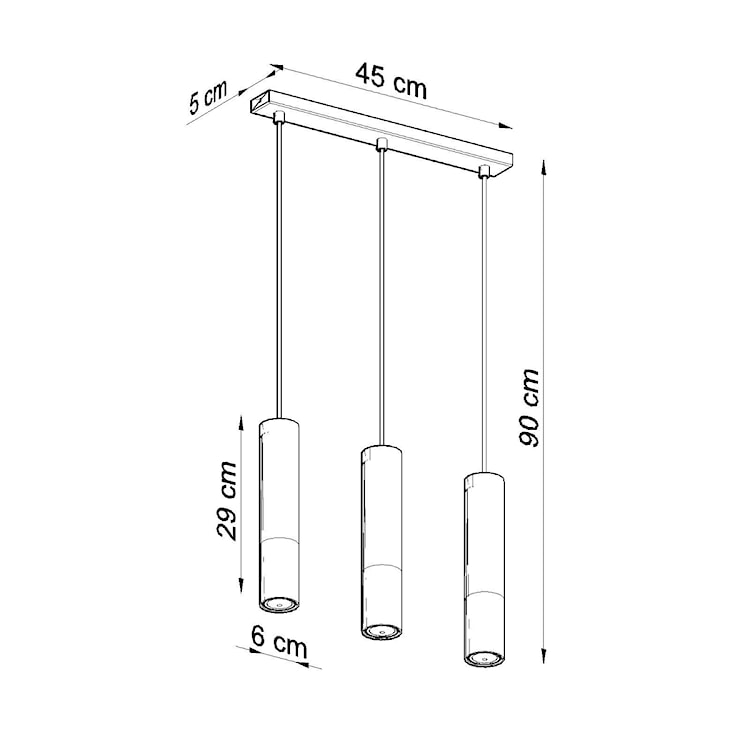 Lampa wisząca Loopez 3L czarny/złoty  - zdjęcie 7