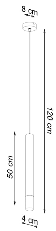 Lampa wisząca Lagga średnica 8 cm x1 czarna  - zdjęcie 7