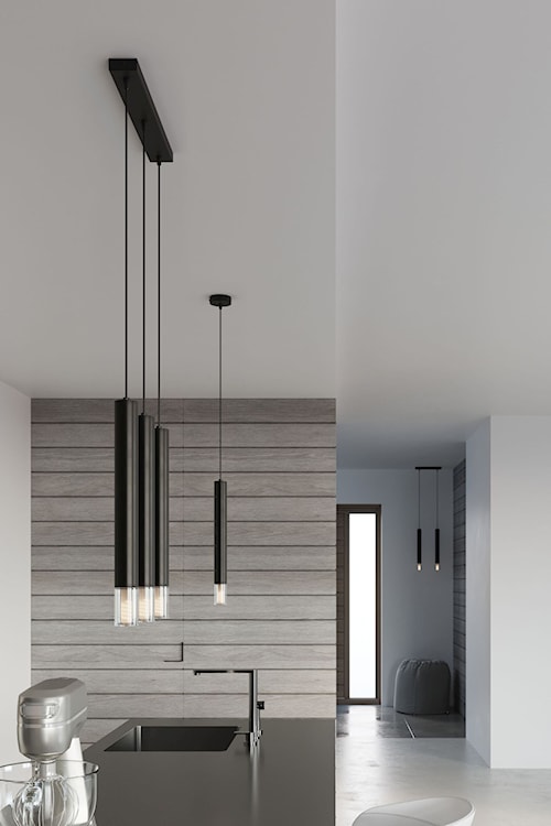Lampa wisząca Lagga średnica 8 cm x1 czarna  - zdjęcie 4