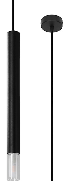 Lampa wisząca Lagga średnica 8 cm x1 czarna 