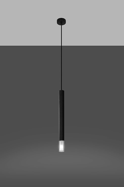 Lampa wisząca Lagga średnica 8 cm x1 czarna  - zdjęcie 5