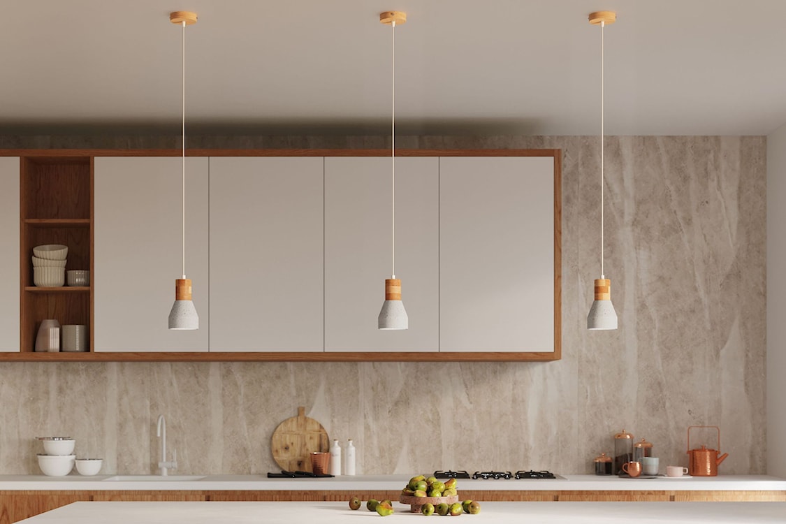 Lampa wisząca Obett średnica 10 cm x1 beton/naturalny  - zdjęcie 4