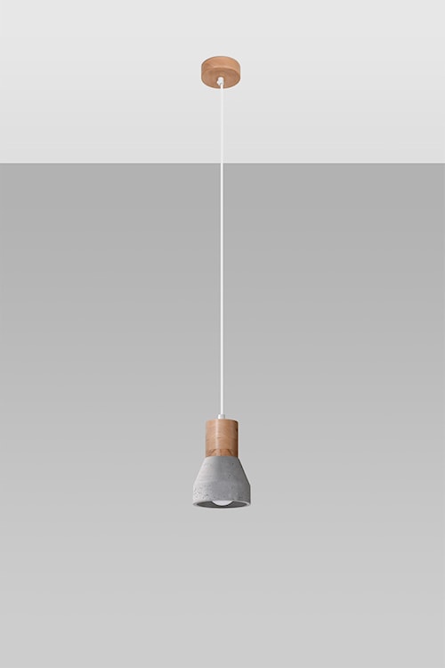 Lampa wisząca Obett średnica 10 cm x1 beton/naturalny  - zdjęcie 6