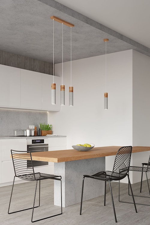 Lampa wisząca Obett średnica 7 cm x1 naturalny/beton  - zdjęcie 4