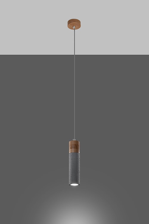 Lampa wisząca Obett średnica 7 cm x1 naturalny/beton  - zdjęcie 5
