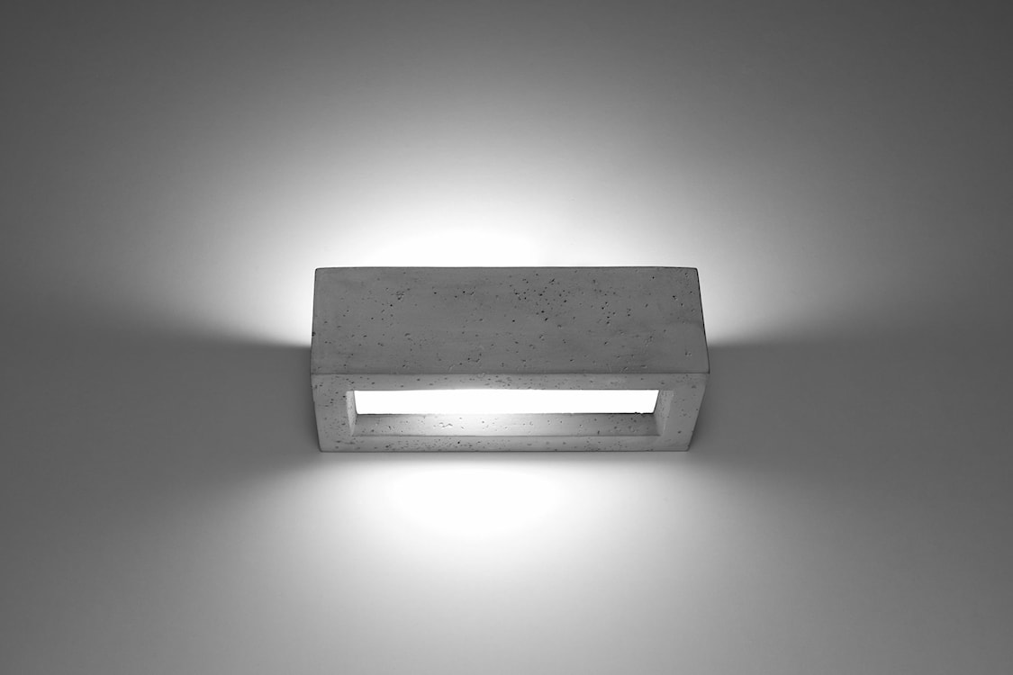 Kinkiet ścienny Gevon 30 cm beton  - zdjęcie 5