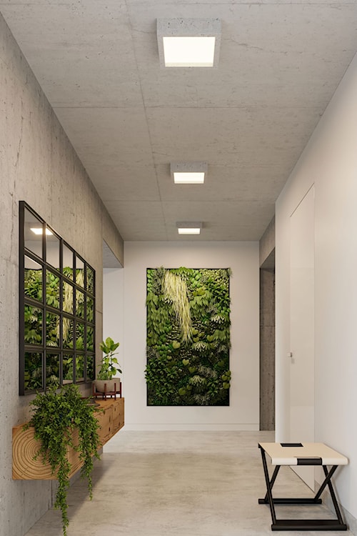 Plafon LED Obett 33x33x8 cm beton  - zdjęcie 2