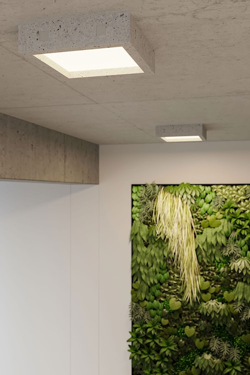 Plafon LED Obett 33x33x8 cm beton  - zdjęcie 4