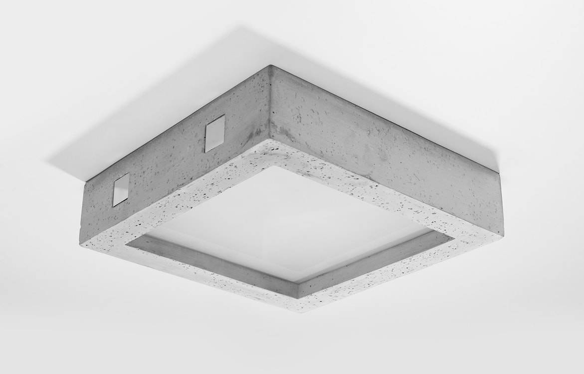 Plafon LED Obett 33x33x8 cm beton  - zdjęcie 6