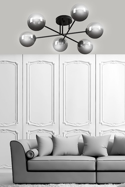 Lampa sufitowa Minturno grafitowa x6  - zdjęcie 2
