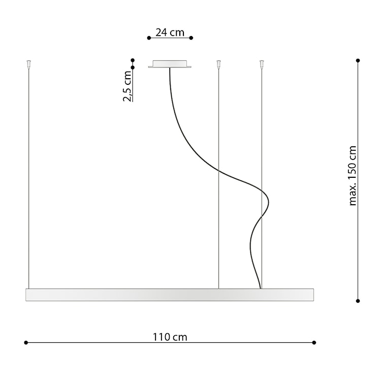 Żyrandol Retore średnica 110 cm 3000K biały  - zdjęcie 5