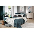Narzuta na łóżko Alpinia bawełniana morska 180x220 cm  - zdjęcie 2