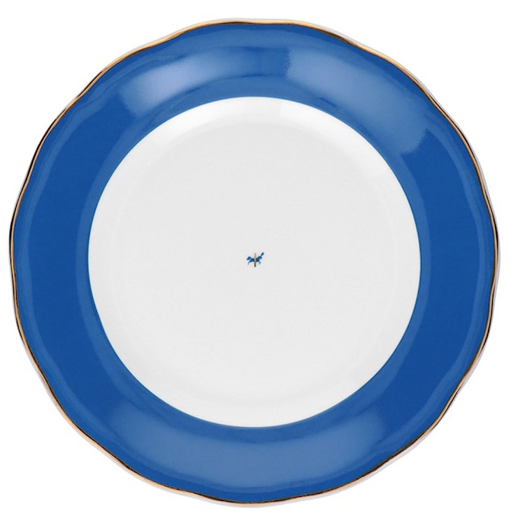Talerz płytki porcelanowy Alaska 19 cm niebiesko-biały