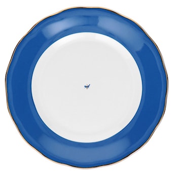 Talerz płytki porcelanowy Alaska 19 cm niebiesko-biały