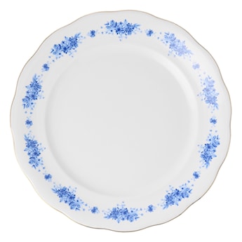 Talerz płytki porcelanowy Alaska 26 cm biało-niebieski