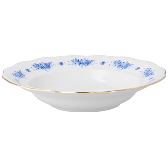 Talerz głęboki porcelanowy Alaska 26 cm biało-niebieski