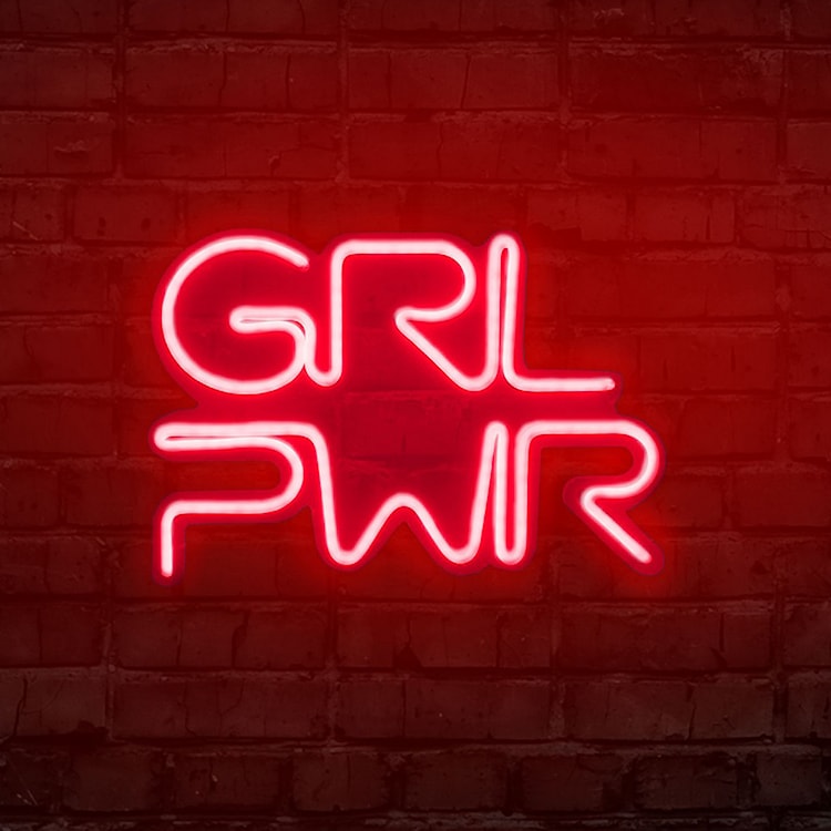 Neon na ścianę Letely z napisem Girl Power czerwony  - zdjęcie 2