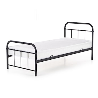 Łóżko metalowe Belsh 90x200 cm czarne