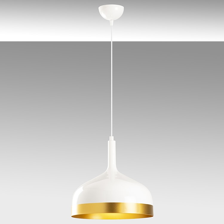 Lampa sufitowa Ardulace średnica 30 cm biała/złota  - zdjęcie 8
