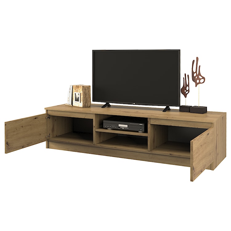 Szafka RTV Climiconia 120 cm Wenge / Biały  - zdjęcie 10