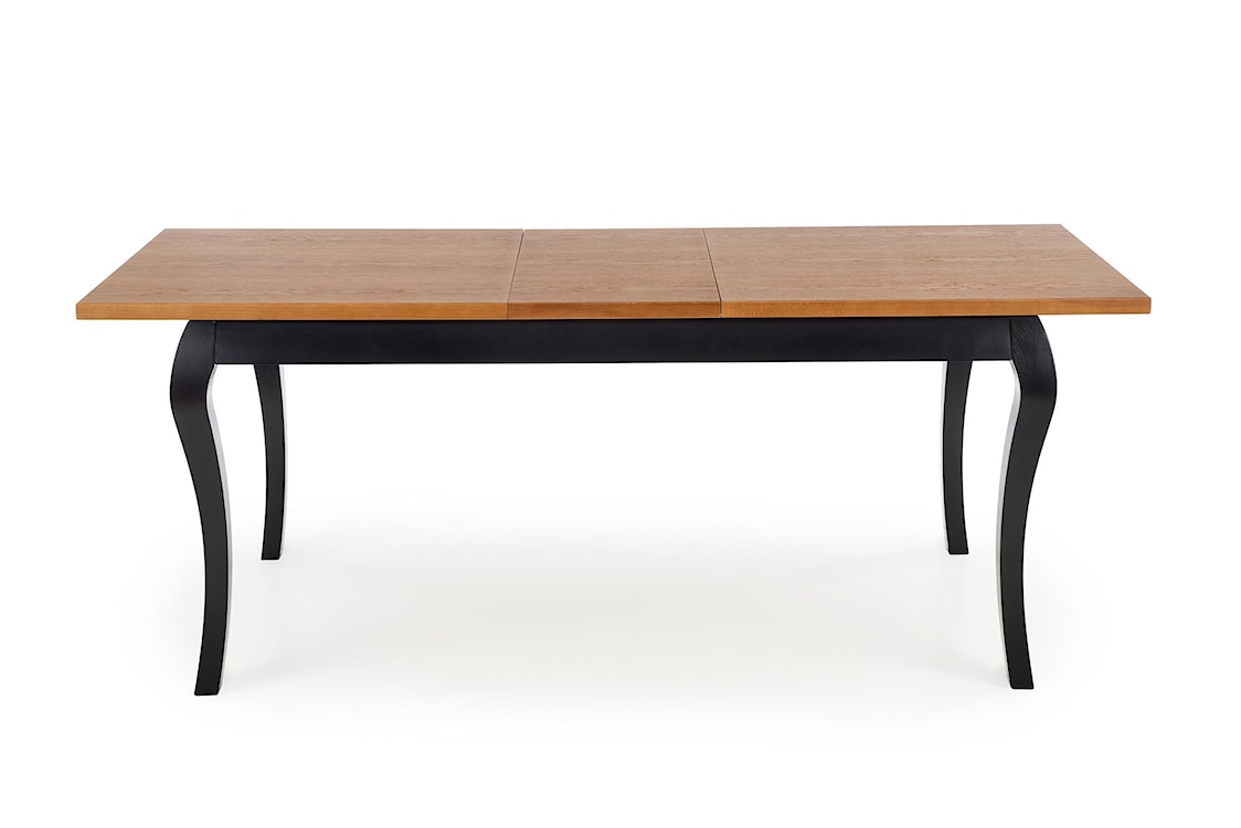 Stół rozkładany Mossibi 160-200x80 cm ciemny dąb/czarny  - zdjęcie 7