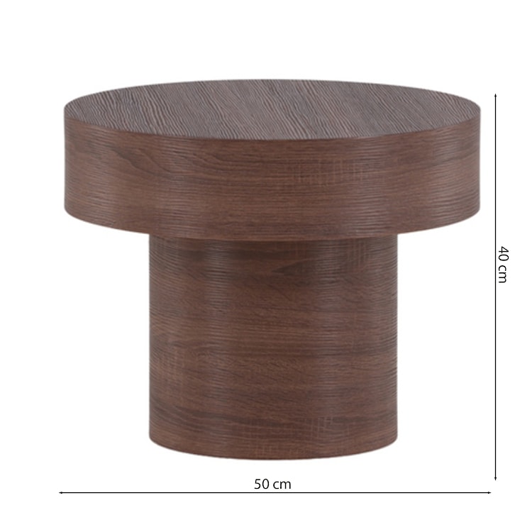 Stolik kawowy Adwoode okrągły średnica 50 cm  - zdjęcie 8