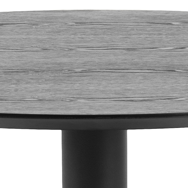 Stół okrągły Balsamita średnica 80 cm jesion na czarnej nodze  - zdjęcie 3