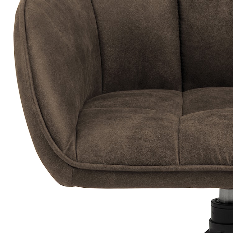 Krzesło tapicerowane obrotowe Hongor brązowe  - zdjęcie 8