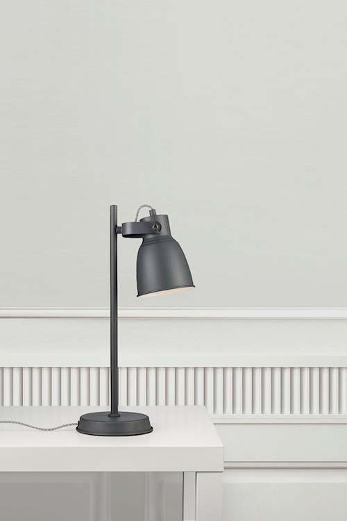 Lampka na biurko Adrian czarna industrialna  - zdjęcie 5