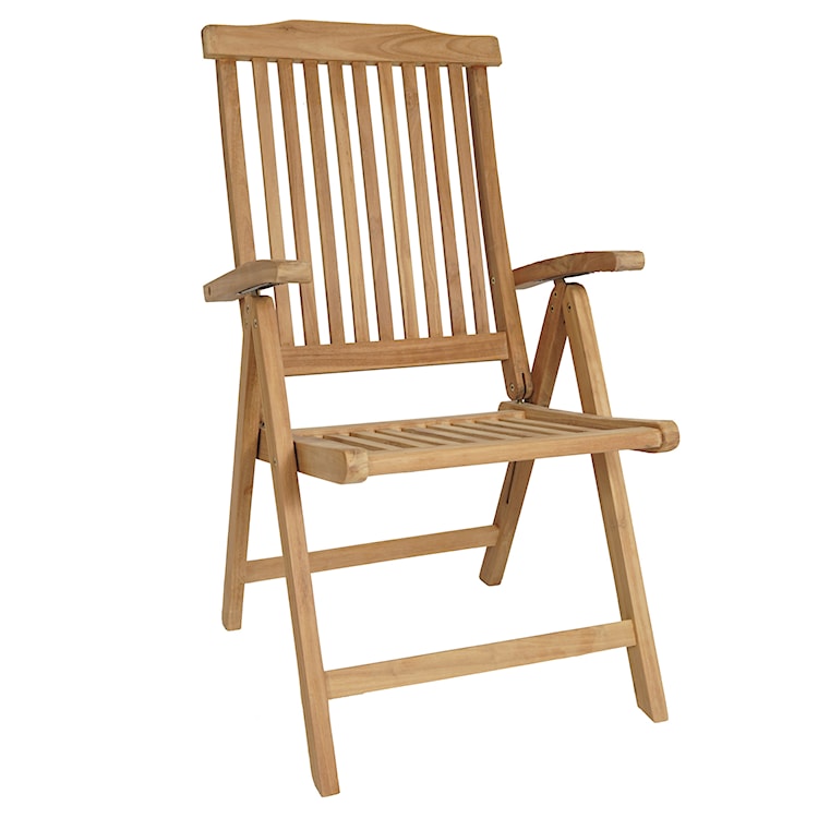 Krzesło ogrodowe Syntare rozkładane z drewna tekowego  - zdjęcie 9