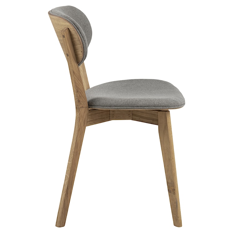 Krzesło drewniane Alitas jasnoszare  - zdjęcie 5