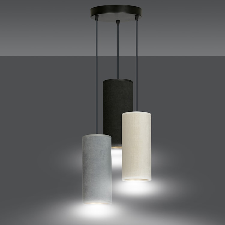 Lampa wisząca Bonett x3 asymetryczna średnica 35 cm mix kolorów  - zdjęcie 5