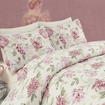 Komplet pościeli Pastel Roses 200x220 cm z dwiema poszewkami na poduszki 50x70 cm i prześcieradłem