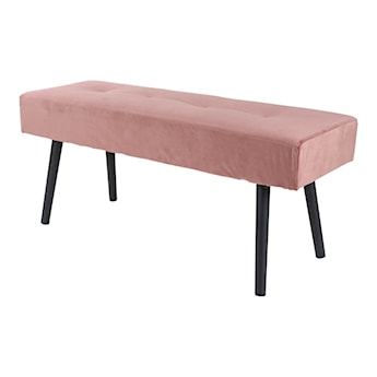 Ławka tapicerowana Belicer 100x35 cm różowy velvet
