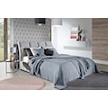 Narzuta na łóżko Alpinia bawełniana 180x220 cm popielata  - zdjęcie 2