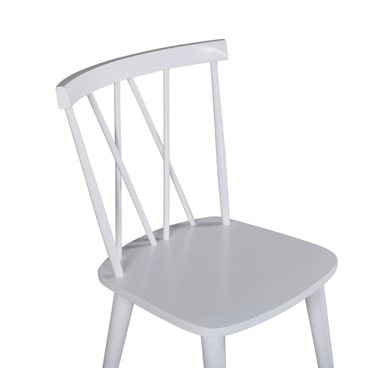 Krzesło drewniane Hellists białe  - zdjęcie 6