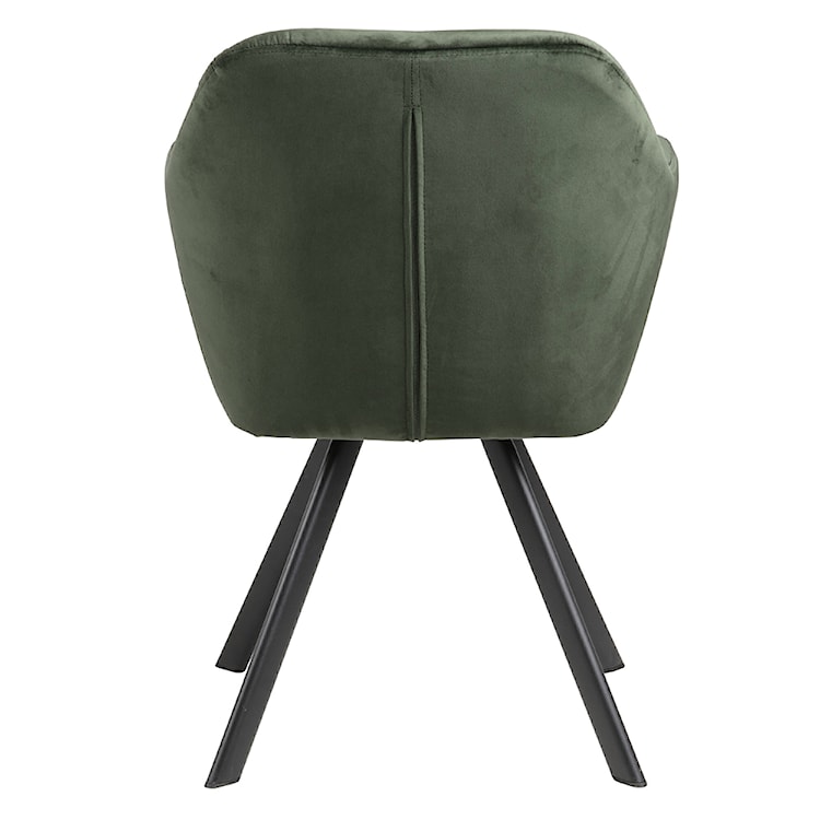 Krzesło tapicerowane Elestren zielony welur z funkcją auto-return  - zdjęcie 3