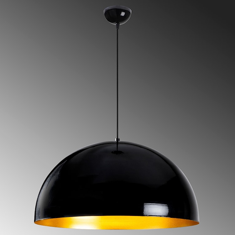Lampa wisząca Theyro półokrągła średnica 60 cm czarna  - zdjęcie 5