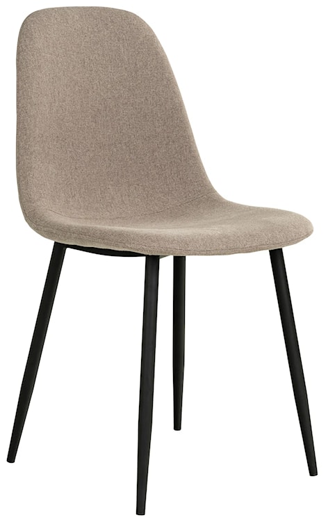 Krzesło do jadalni Iger beżowo-szare na prostych nóżkach