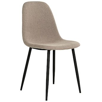 Krzesło do jadalni Iger beżowo-szare na prostych nóżkach