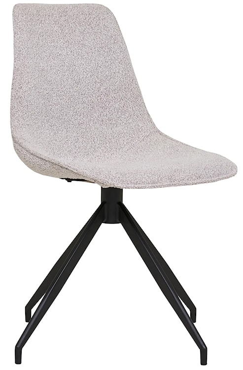 Krzesło do jadalni Scentle obrotowe tapicerowane jasnoszare